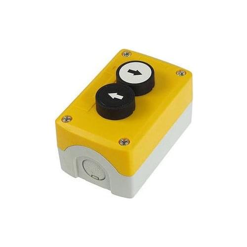 Normally Open Momentary Arrow Black White Flat Pushbutton Switch SPST 240V 3A