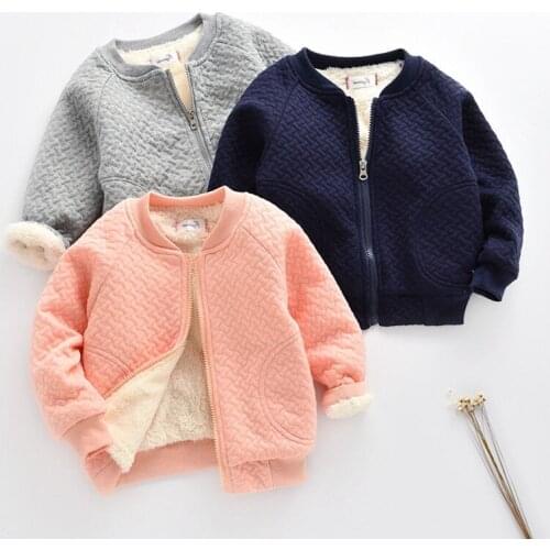 0-4 Years Toddler Boys Cotton Fur Hooded Coats Winter Jacket Children Kids Boys Girls Clothes Outwear Outfits Warm Parkas outer