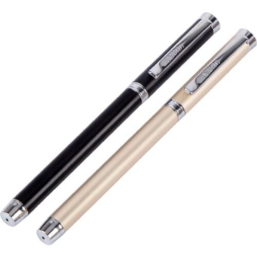 1pcs S98 Neutral pen 0.5mm Business Office Metal wire drawing signature black Carbon pen stationery