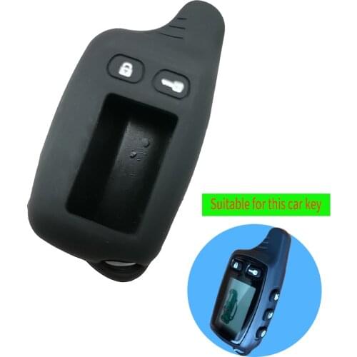 Tw 9010 9030 Silicone Key Case For Tomahawk TW-9030 TW-9020 TW-9010 Two Way Car Burglar Alarm Lcd Keychain Cover Remote