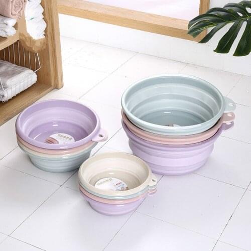 Folding Basin Plastic Travel & Outdoor Portable Wash Foot Basin Baby Water Basin