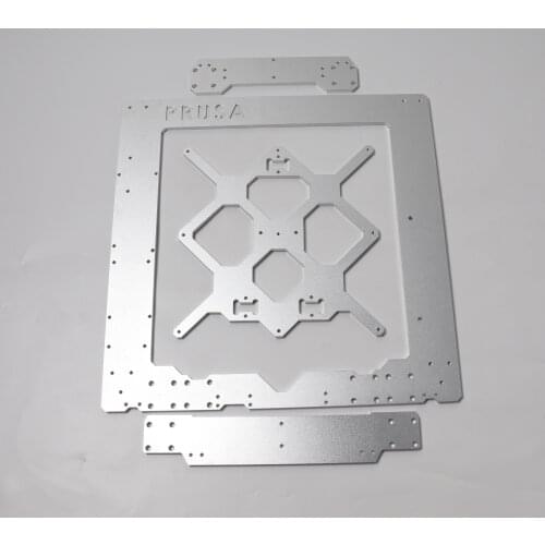 High quality Prusa i3 MK3/MK3S aluminum alloy frame,Y Carriage,Front and Rear Plate kit silver color for Prusa i3 3d printer