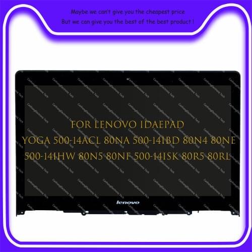 Free shipping FOR LENOVO YOGA 530-14IKB yoga 530-14 LCD DISPLAY TOUCH SCREEN DIGITIZER FHD ASSEMBLY With FRAME