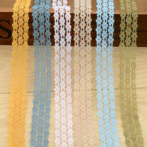 1 Yards/lot 1" (25mm) Lace Ribbon Bilateral Handicrafts Embroidered Net Lace Trim Fabric Ribbon DIY Sewing Skirt Accessories