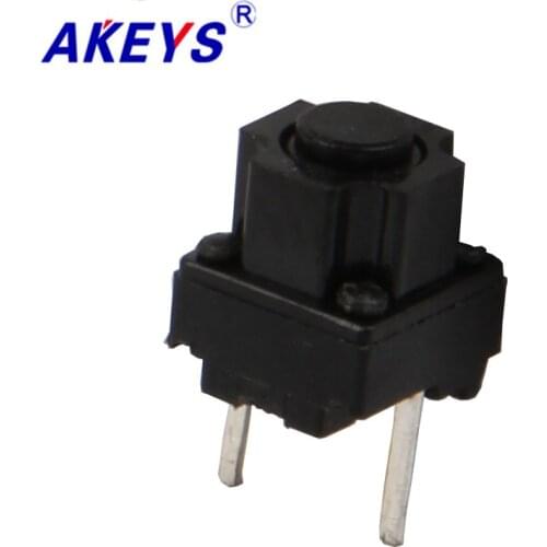 10PCS TS-E009 6*6*7.3 Mini push button switch middle 2 pin DIP type tact switch for mouse