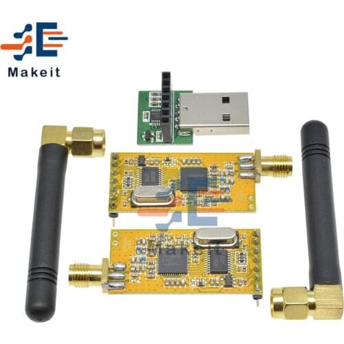APC220 Wireless RF Serial Data Modules Kit with Antennas USB Converter Adapter Wireless Data Communication Module for Arduino