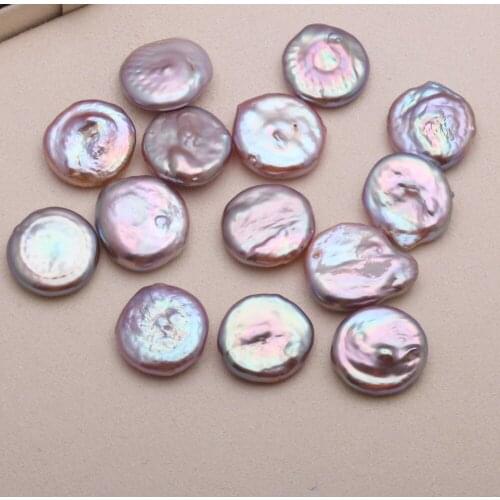 Natural Pearls Beads Freshwater Pearl Bead Button Shape Loose Pearls Beads For DIY Craft Bracelet Necklace Jewelry Making