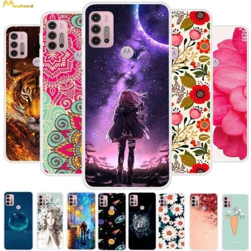 For Moto G10 Case For Motorola Moto G30 Phone Cover Soft Silicone Coque For Moto G20 Back Cases MotoG30 G 10 30 Clear TPU Funda