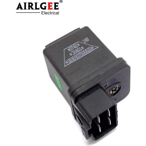 DC 24V 30A NO 4 Pin 15mm Rail Socket Automotive Truck Car Relay