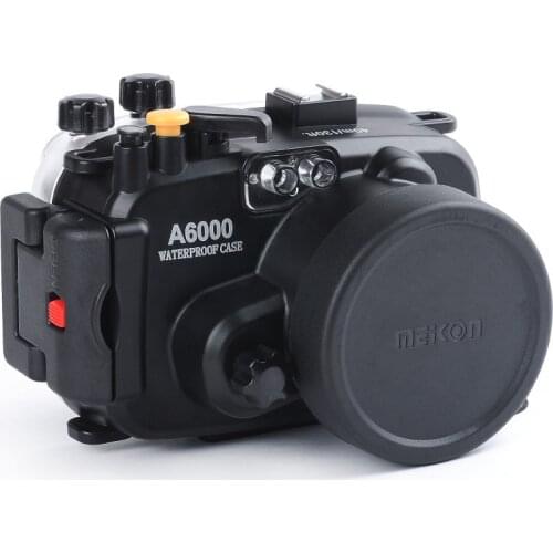 For Sony A6000 16-50mm Lens Meikon 40M 130ft Waterproof Underwater Housing Case Cover Camera Diving Swimming