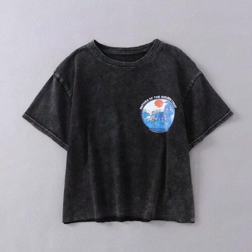 Oversize Women Soft Cotton O Neck T-shirt 2021 Summer Fashion Ladies High Street Loose T-shirt Female Casual Printed T-shirt Top