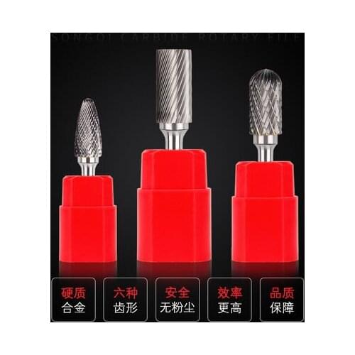 JRF Carbide Alloy Rotary File Electric Grinding Head Electric Rotary File Head Milling Cutter for Woodworking Tool