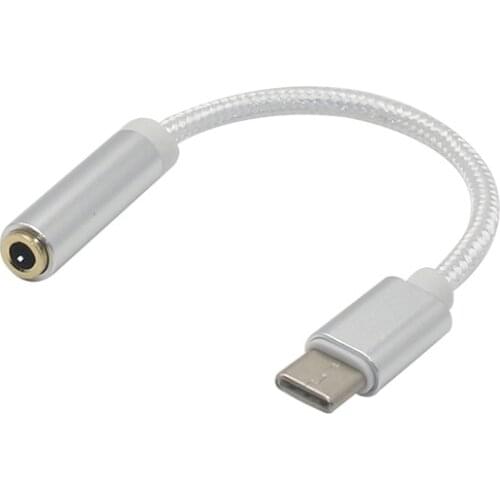 Hot Type C USB 3.1 To AUX 3.5mm Jack Earphone Adapter Cable Universal Headphones Adapter Type-C for Xiaomi Huawei S003
