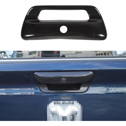 Rear Door Tailgate Grab Handle Decoration Cover Trim Decal Sticker for Dodge RAM 2018 2019 2020 2021 Car Exterior Accessory ABS