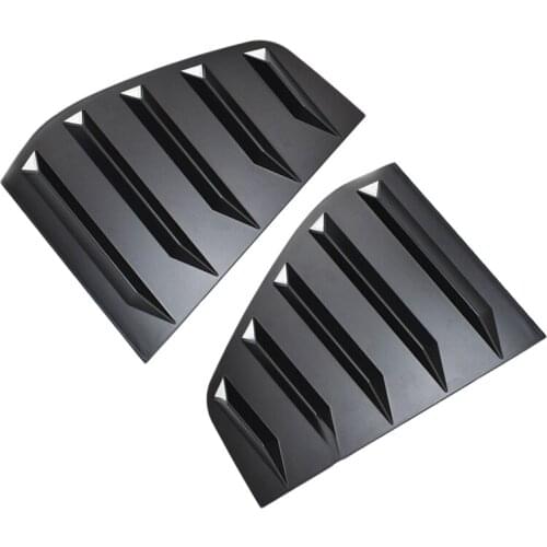 Pair Side Rear Window Louver Scoop Shutter Windshield Sun Shade Shield Vent Cover Trim Fit for VW Golf MK7 MK7.5 GTI 2014-2019