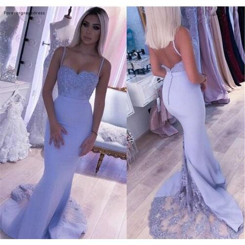 Backless Bridesmaid Dresses Mermaid Appliques Summer Country Garden Formal Wedding Party Guest Maid of Honor Gowns Plus Size