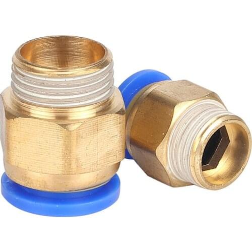 Pneumatic Connector Threaded Straight PC4 PC6 PC8 PC10 Brass Quick-release Hose Pneumatic Fittings Quick Couplings For Hoses