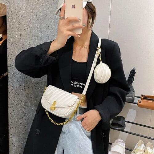 2 Pcs/set MINI Leather Crossbody Bags For Women 2020 Elegant Solid Color Shoulder Handbags Female Travel Cross Body Bag