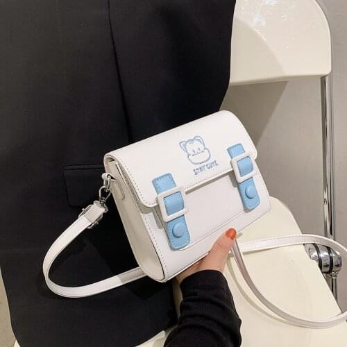 Texture Womens Bag 2021 Spring And Summer New Postman Bags Fashion Trend One Shoulder Messenger Bag Simple Square Bags