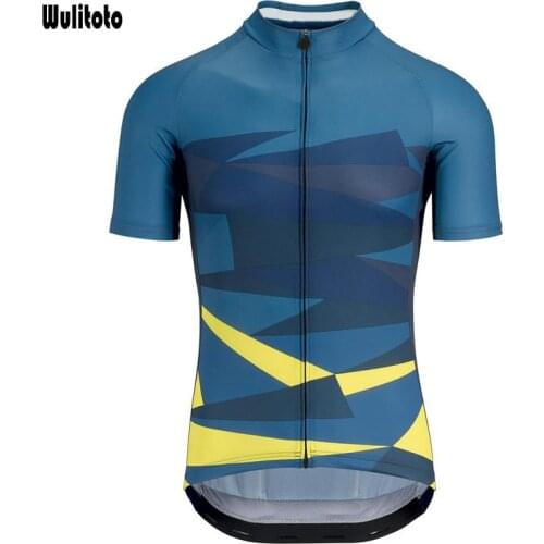 WULITOTO Mountain Bike Short Sleeve Breathable Bicycle Top Shirt Cycling Jersey For Men