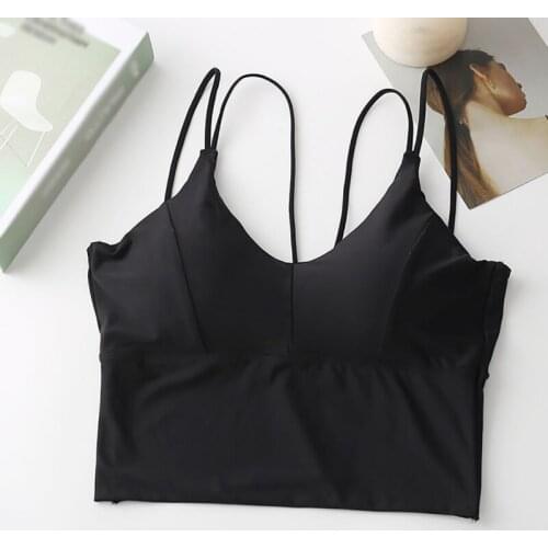 Women Beautiful Back Ice Silk net red Underwear Thin Sling Strap Wrapped Chest Tube Top Seamless Bra