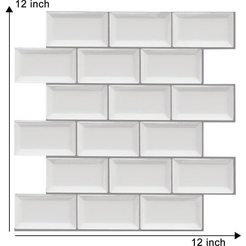 3d Effect Self-Adhesive Waterproof Wall Sticker 2.5mm Bathroom Splash Baffle Peel-And-Stick Wall Stick On The Bar Free Shipping