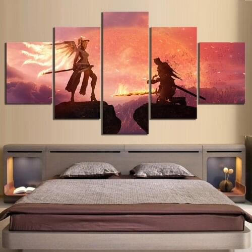 Canvas HD Prints Painting Wall Artwork 5 Pieces Dark Souls Game Posters Modern Home Decoration Modular Picture For Living Room