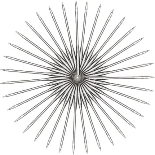 50Pcs Silver Home Sewing Machine Needles Mixed Knitting Neddle Set Sewing Accessories For Domestic Sewing Machines