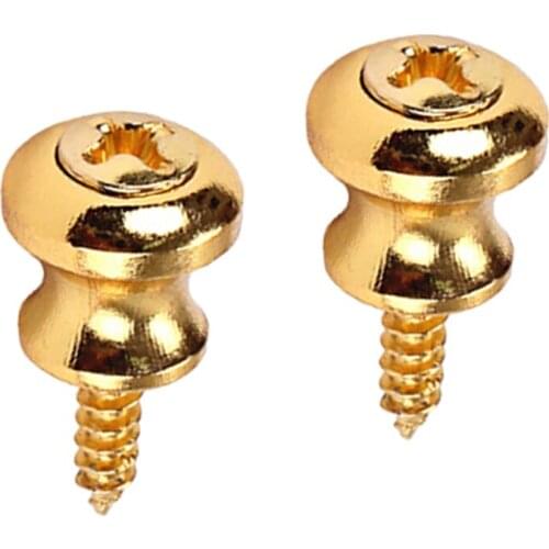 Bass Guitar Strap Buckle Electric Guitar Strap Buttons W/Screws For Musical 0.75x0.40x0.36inch