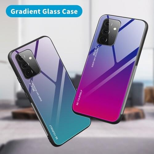 Tempered Glass Case For Samsung S21 Ultra Plus S21 Gradient Protective Cover For Samsung Galaxy S20 FE 5G/4G S21 Plus Ultra S21