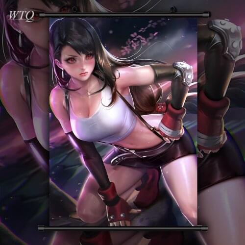 Final Fantasy Tifa Lockhart Anime Manga Wall Poster HD Print Anime Posters Canvas Painting Wall Decor Wall Art Picture Home Deco