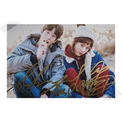 Nam Joo Hyuk Lee Sungkyoung Sung kyoung autographed signed photo picture 4*6 inches freeshipping 02.2017