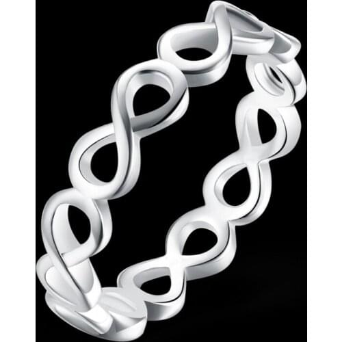 Garilina Fashion Jewelry Simple Anniversary Silver Color Ring For Women AR2244