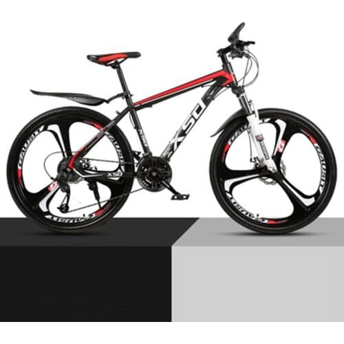 26-Inch 21/24/27/30Speed Mountain Bicycle Shock Absorption Speed Change Mechanical Disc Brake Student Adult A body wheel Bike