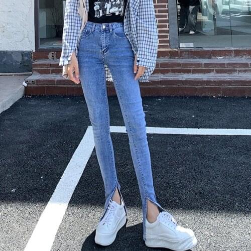 Женские зауженные джинсы GUUZYUVIZ China At AliExpress