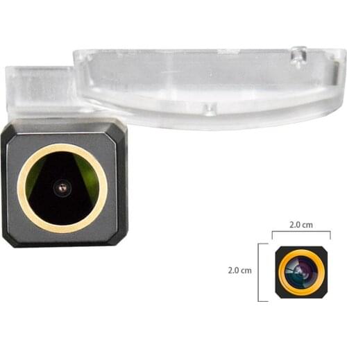 HD 1280x720p 18mm Golden Car Reverse Rear View Backup Camera for Toyota Agya、Ayla、Wigo 2018-2019