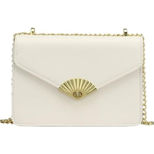 Leather Female shoulder bag 2021 new style Summer Luxury Solid color Crossbody bags designer Womens Envelope bag