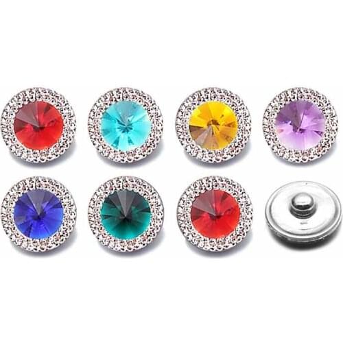 Hot Silicone 18mm Acrylic Resin Uneven Resin Snap Button 015 Fit Charm Interchangeable Bracelets Jewelry For Women Accessories