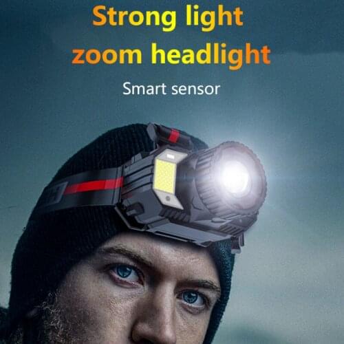 Outdoor T6 LED Headlamp Rechargeable Head Lamp Zoom Waterproof IPX4 Headlight Flashlight USB Charging Camping Tools Cocina Home