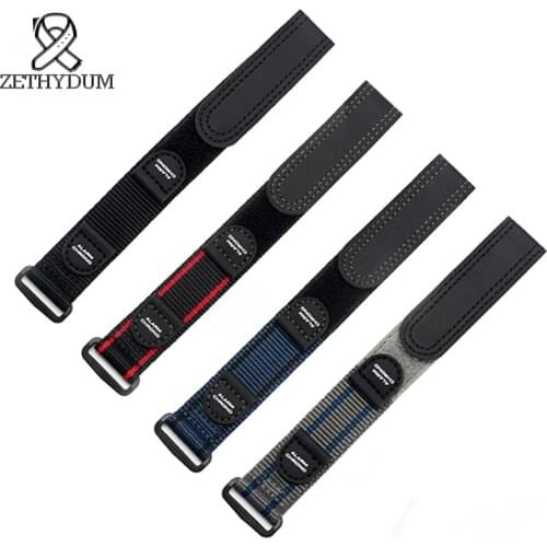 Nylon Watch Strap Outdoor sports waterproof table Climbing Nylon Watch canvas watch belt High Quality Canvas Universal 18 20 22