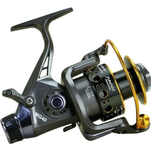 New Front and Rear Double Brake Fishing Reel 3000-6000 Spinning Wheel Full Metal Wire Cup for Various Casting Rods Fishing Tool