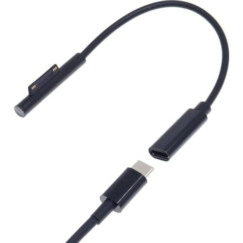 USB Type C PD Converter for Microsoft Surface Pro 6 5 4 3 Laptop Power Supply Adapter Charging Cable Cord for Surface Go