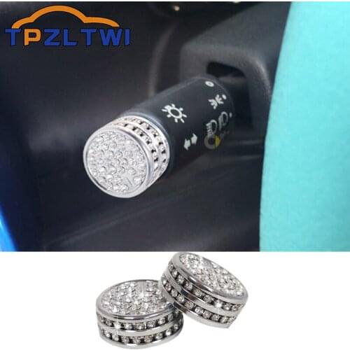 Crystal Car Wiper Cap Cover Decorative Cap Stickers For Smart 451 Fortwo Smart 450 Fortwo City-Coupe Crossblade Car Accessories