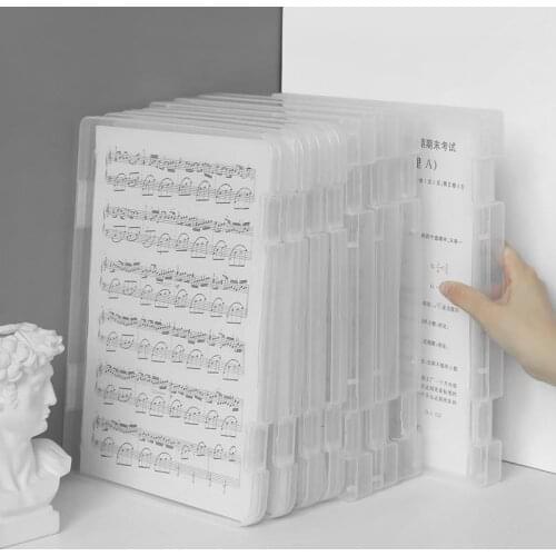 A4 Transparent Desktop Multifunctional File Folder Organizer Plastic Box Home Office School Supplies