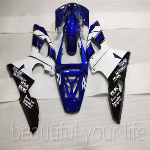 Blue white flame blue for Yamaha YZFR1 98-99 YZF R1 1998-1999 98 99 YZF-R1 1998 1999 ABS full motorcycle fairing kit