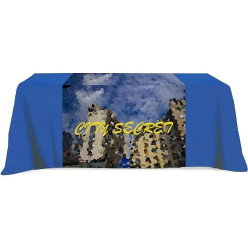 Polyester wedding table cloth four side rectangle/round nappe party decoration room decor