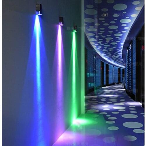 Cubic color LED interior wall lamp modern home lighting decorative wall lamp aluminum lamp 3W/6W 85-265V bathroom KTV corridor