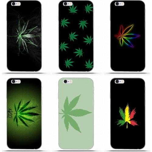 Wexoeq For Xiaomi Redmi 5 4A 3 3S Pro Mi4 Mi4i Mi5 Mi5S Mi Max Mix 2 Note 3 4 Plus Soft Pattern Hemp Leaf