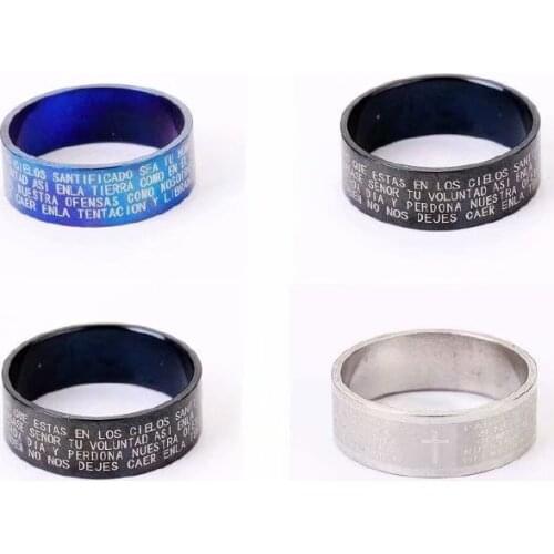 YQTDMY 50 pcs Retro Silver Stainless Steel Ring Biker Jewelry Gifts