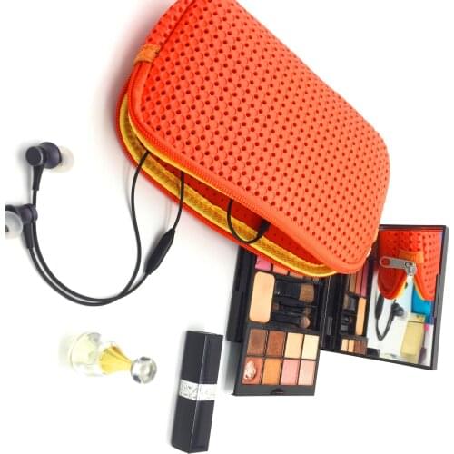 EVA Short zip women wallet and Coin purse Cell Phone Key Case Solid Color Cosmetic Bag Case Earphone Bags 2021